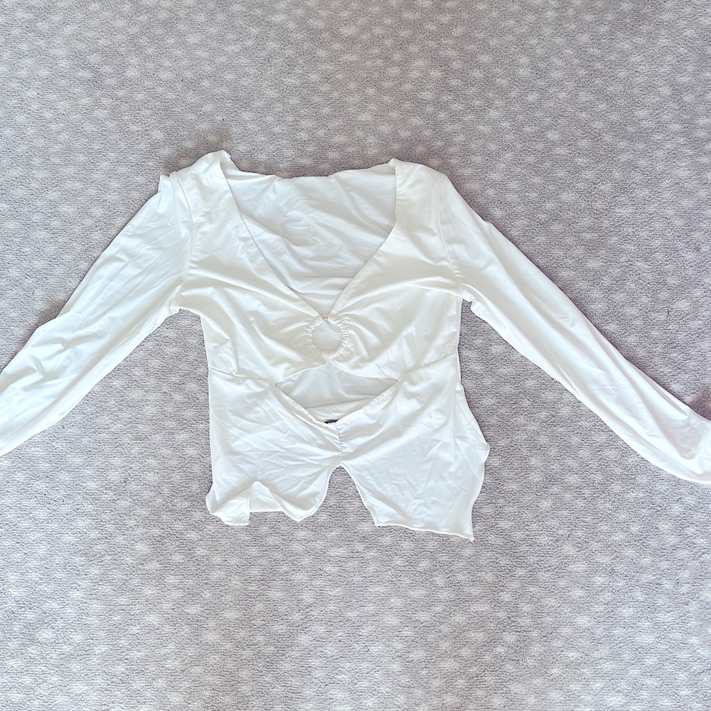 Allan Long Sleeve Top White - US 2 / White1